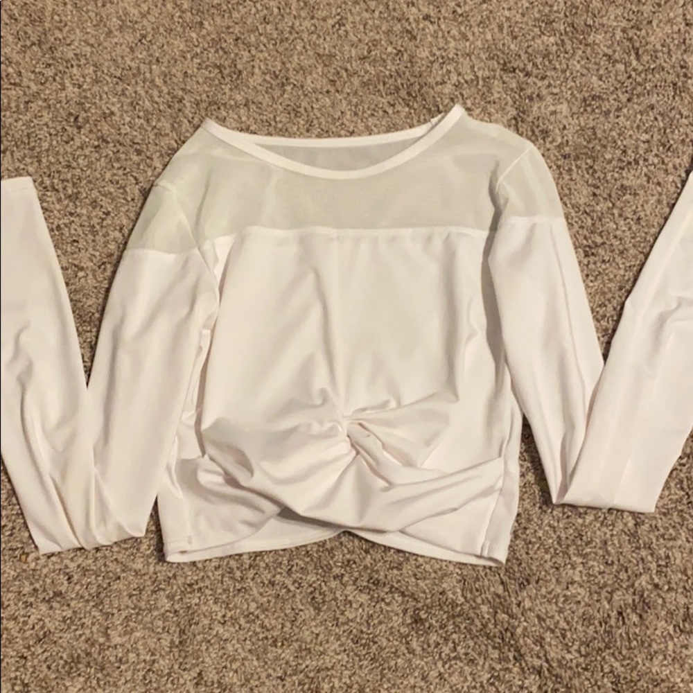Buffbunny Knotty Long Sleeve Crop Top